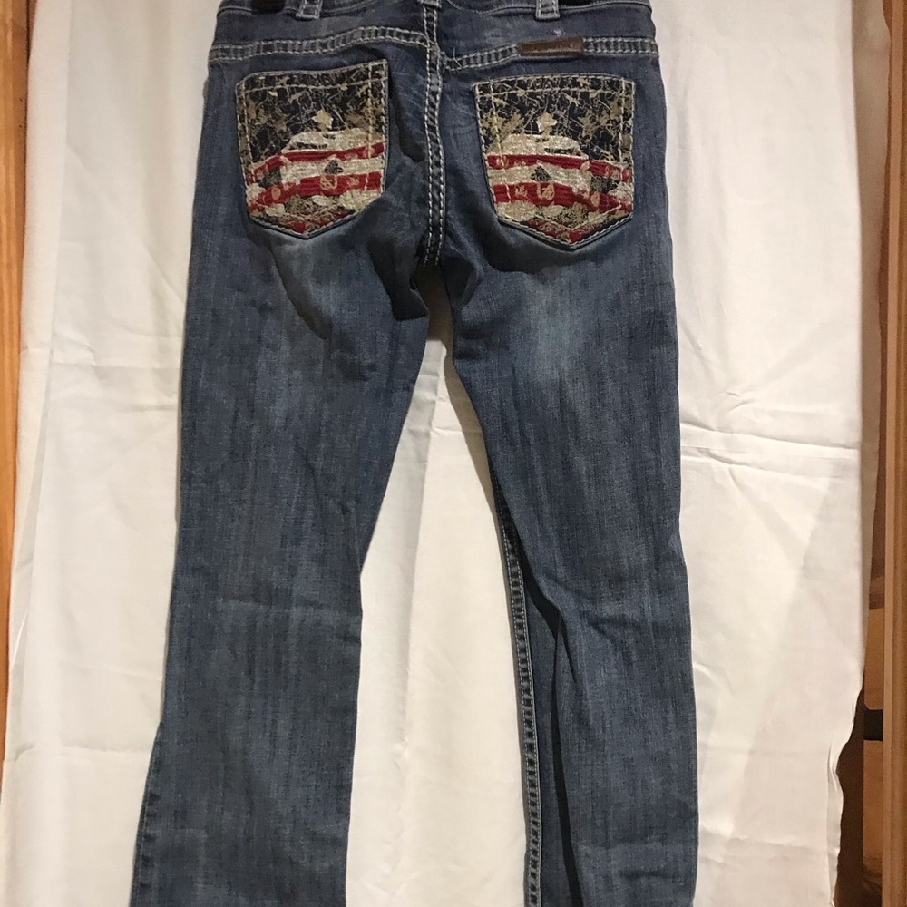 Cowgirl Tuff American Flag Jeans